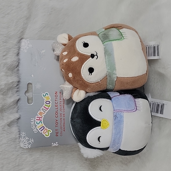 Squishmallows Dog Kellytoy Squishmallow Pet Toy Collection Reindeer